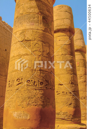 Ruins of the beautiful ancient temple in Luxor. Ruins of the beautiful ancient temple in Luxor. 44500634