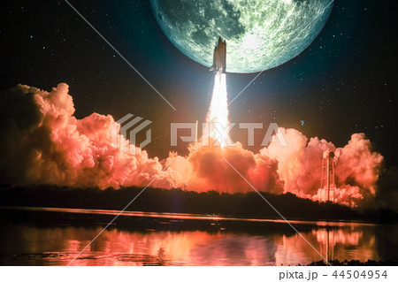 spacship blazes into the moon mission spacship blazes into the moon mission 44504954