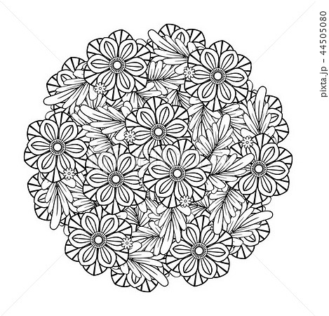 Floral Mandala Patternのイラスト素材