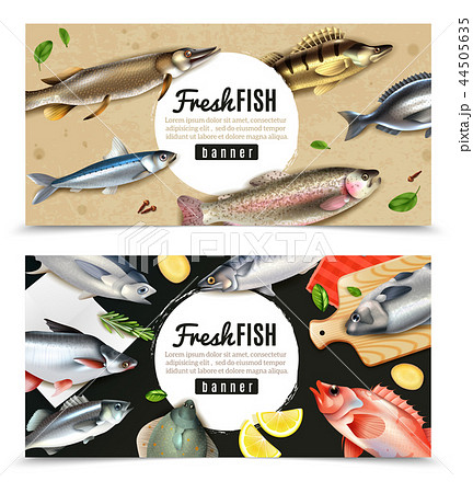 Fishes Horizontal Banners 44505635