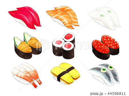 寿司アイコンのイラスト素材