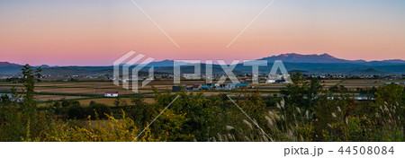 北海道 上川郡 比布大雪 マジックアワー 北海道 上川郡 比布大雪 マジックアワー 44508084