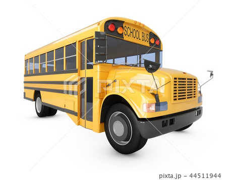 3D Rendering School Bus isolated on a white 3D Rendering School Bus isolated on a white 44511944