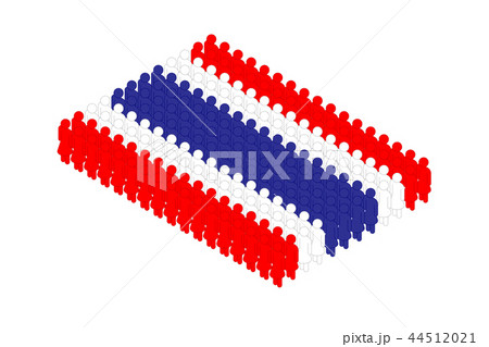 Isometric woman icon pictogram in row, Thailand 44512021