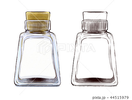 コルク瓶の水彩イラストのイラスト素材 44515979 Pixta