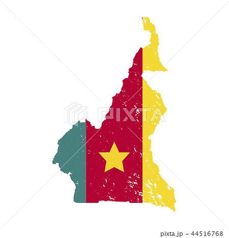 Cameroon country silhouette with flag Cameroon country silhouette with flag 44516768