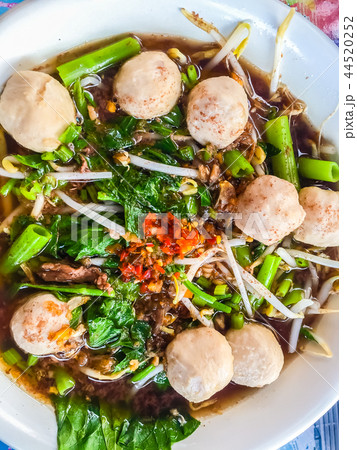 Popular street food, Kuai Tiao Moo Namtok Popular street food, Kuai Tiao Moo Namtok 44520252
