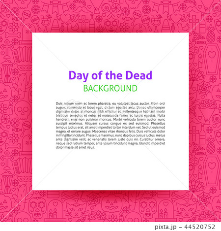 Day of the Dead Paper Template 44520752