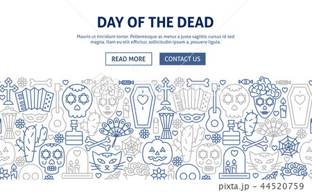 Day of the Dead Banner Design 44520759