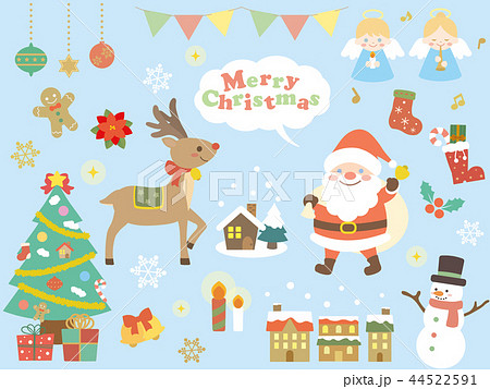 かわいいクリスマスのイラスト素材 44522591