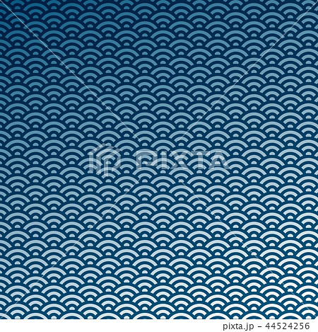 和柄背景 青海波模様のイラスト素材