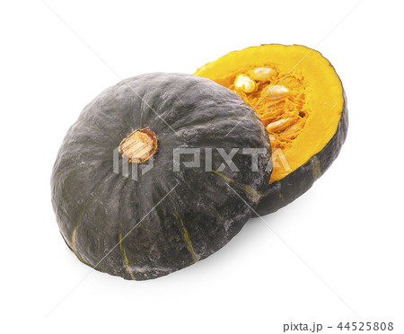 Slice of pumpkin isolated on white background. 44525808