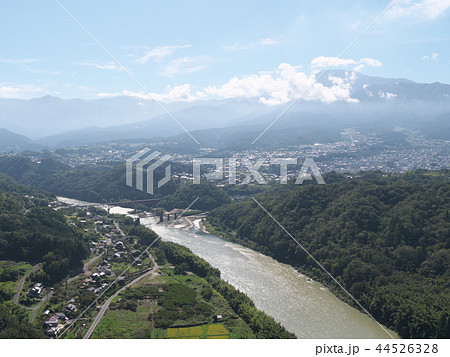 木曽川-苗木城跡より／岐阜県中津川市（岐阜県中津川市） 44526328