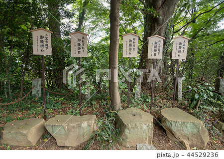 金山城跡　新田神社　御腰掛石 　太田市　 44529236