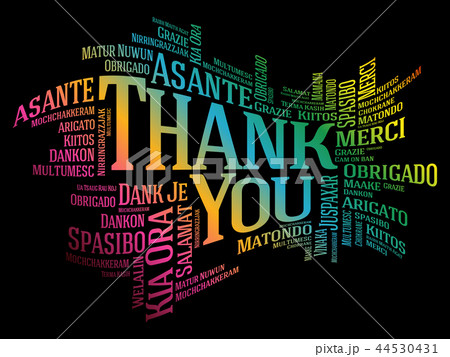 Thank You Word Cloud background 44530431