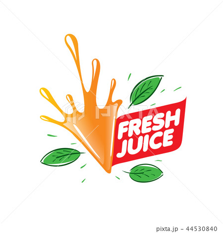 Logo for fresh juice. Vector illustration on white background. 44530840