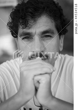 Close up of a Man With Moustaches 44534518