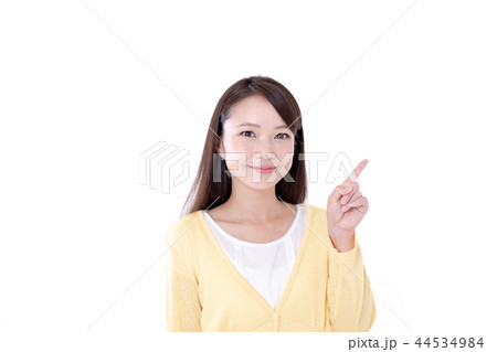 若い女性、ひらめき、案内 44534984