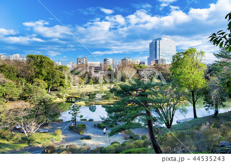 東京 六義園 藤代峠から見る大泉水 44535243