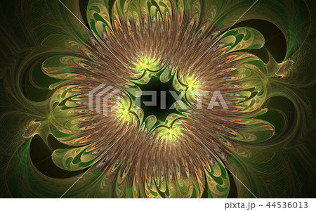 Abstract fractal flower with colorful design art 44536013