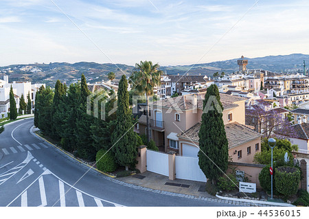 風景 住宅 道路 44536015