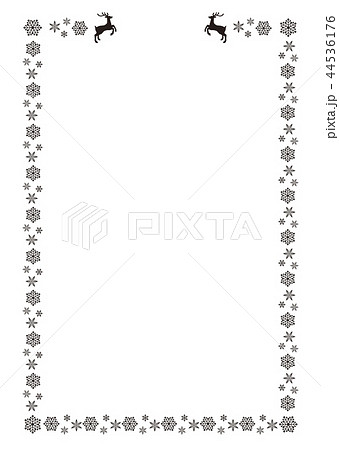 冬フレームのイラスト素材