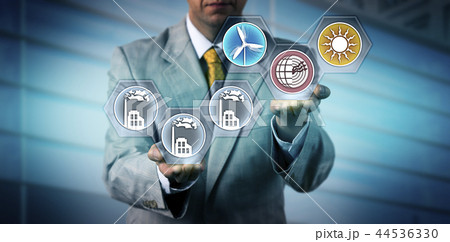 Manager Presenting Renewable Power Generation 44536330