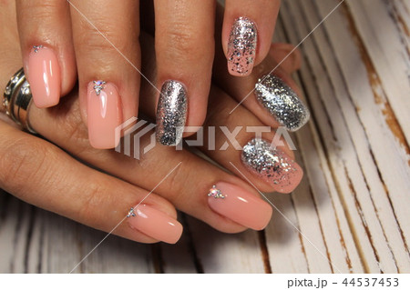 Steep and very stylish design of manicure 44537453