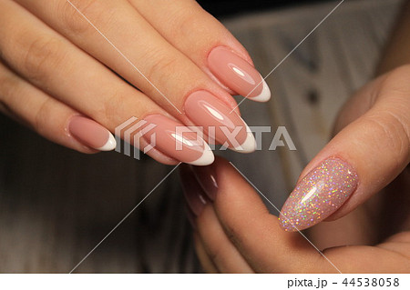 Manicured nails Nail Polish art design. Best 44538058