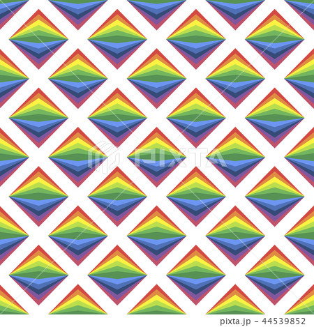Simple art background with bright rainbow rombs 44539852