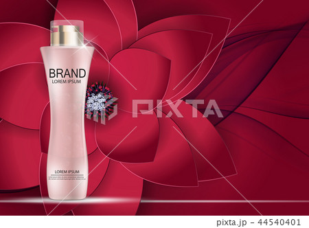 Design Cosmetics Product  Template for Ads or Magazine Background. 3D Realistic Vector Iillustration 44540401