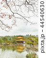 水彩画の金閣寺、日本京都の紅葉、秋 44540630
