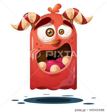 Funny, cute crazy pumpkin character. Halloween illustration. For printing on T-shirts. 44543496