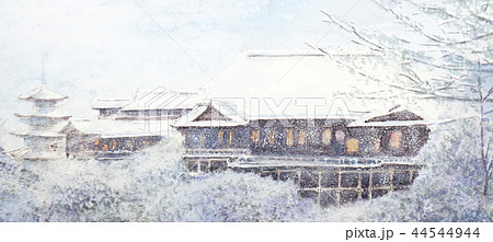 清水寺雪景　清水寺　京都観光 44544944