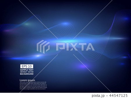 Particle wave abstract background design 44547125