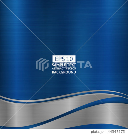 Metallic silver and blue geometric abstract 44547275
