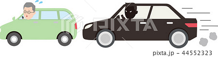 あおり運転のイラスト 44552323