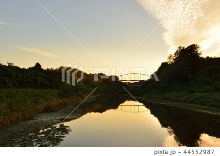 印旛捷水路　市井橋　印旛沼　千葉県印西市 44552987