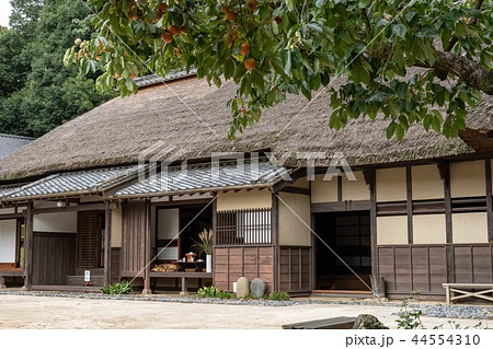 古民家の庭の写真素材