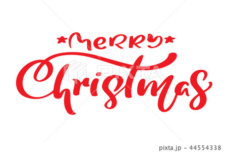 Merry Christmas vintage calligraphy vector text. Merry Christmas vintage calligraphy vector text. 44554338
