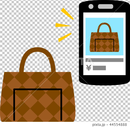 スマートフォンでのバッグの売買画面とバッグ 44554888