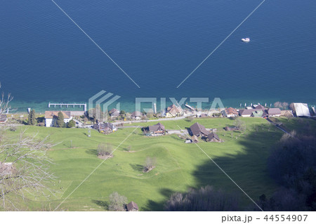 aerial view of beautiful lake luzern switzerland 44554907