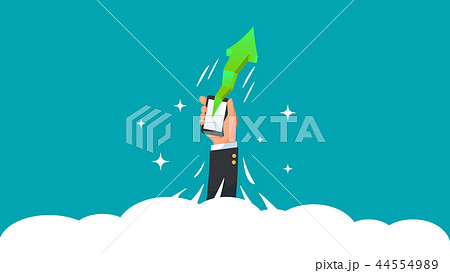 Businessman with growth business concept Businessman with growth business concept 44554989