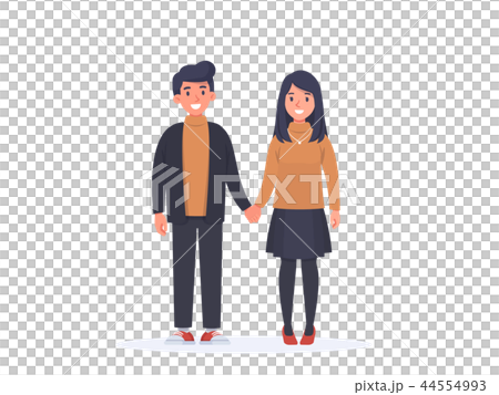 Man and Woman couple love cartoon character 44554993