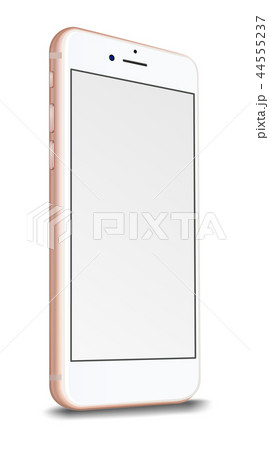 Smart phone with blank screen isolated on white  44555237