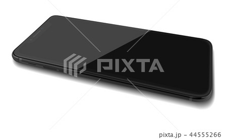 Smart phone with black screen isolated on white Smart phone with black screen isolated on white 44555266