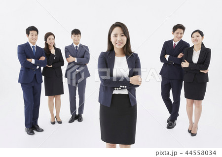 ビジネスマン ビジネスウーマン 若い女性 44558034