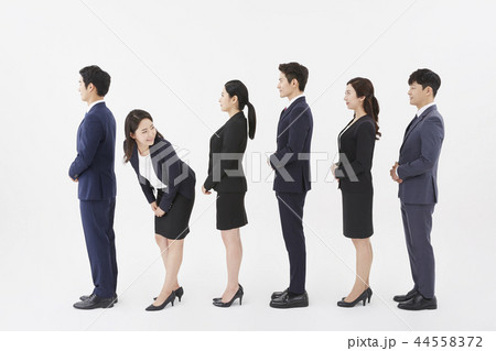 振り返っ表示 振り向く ビジネスマン 44558372