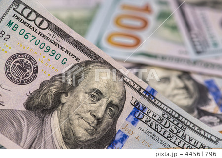 One hundred dollar banknotes 44561796