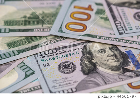 One hundred dollar banknotes 44561797